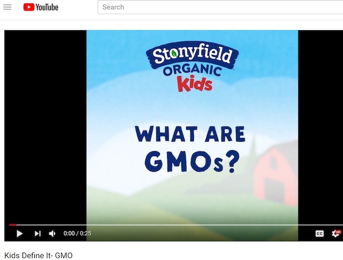 What are GMOs? Youtube video screenshot